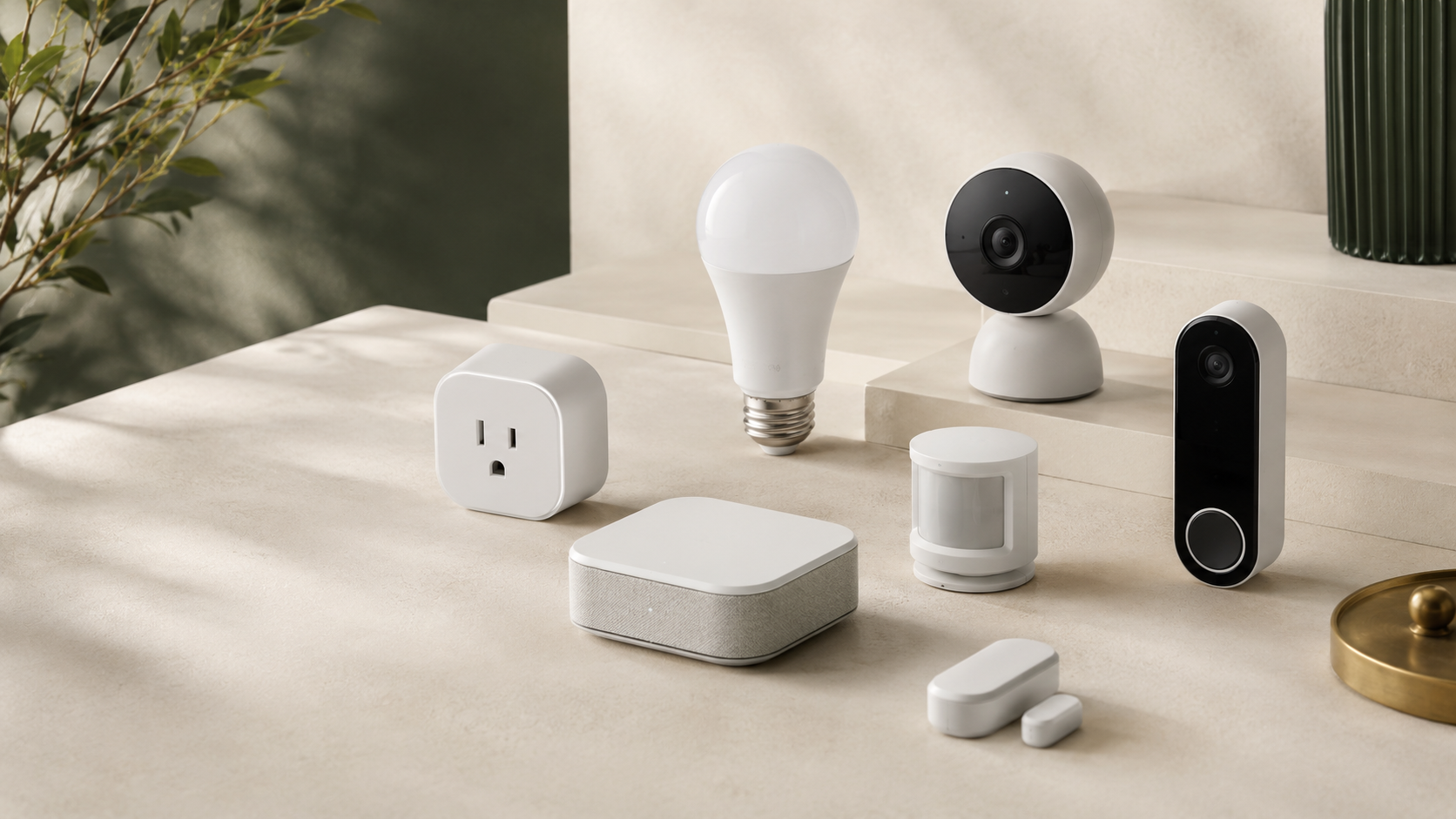 Unbranded smart plug, indoor camera, video doorbell, sensor, bulb and hub for connected-home wholesale